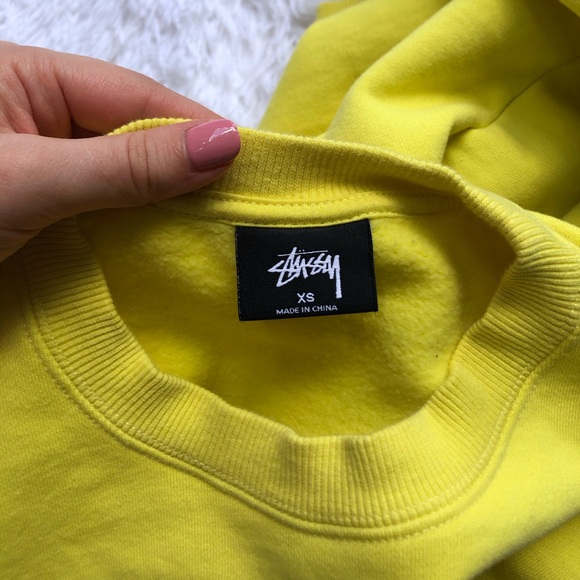 Stussy Yellow Crewneck Sweatshirt - Picture 11 of 11